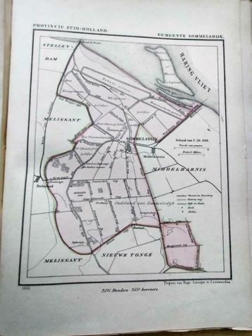 171/ Sommelsdijk / Boomzigt/ Langendam/ Litho 1866 Kuyper ZH beschikbaar voor biedingen