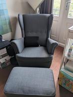 Ikea STRANDMON armchair and footrest, Ophalen, Zo goed als nieuw
