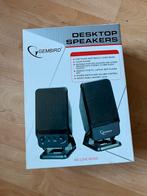 Z.g.a.n=desktop speakers=gembird=stereo speakers, Ophalen of Verzenden, Zo goed als nieuw, Gembird