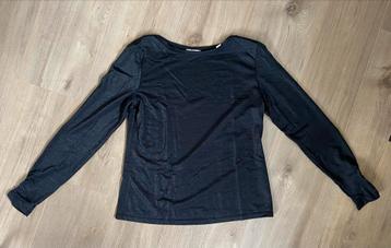 Zwart shirt met gewoven glitter - Esprit maat S beschikbaar voor biedingen