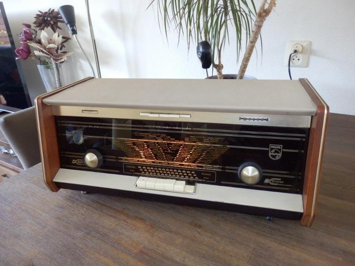 Philips B5X94A antieke buizenradio, Antiek en Kunst, Antiek | Tv's en Audio, Ophalen