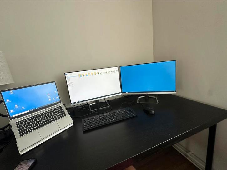 1 x HP 24f monitoren incl. Arm, Computers en Software, Monitoren, Zo goed als nieuw, 60 Hz of minder, IPS, Ophalen of Verzenden