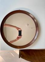 Teak houten spiegel - Denemarken, jaren 60, Ophalen, Minder dan 50 cm, Rond, Zo goed als nieuw
