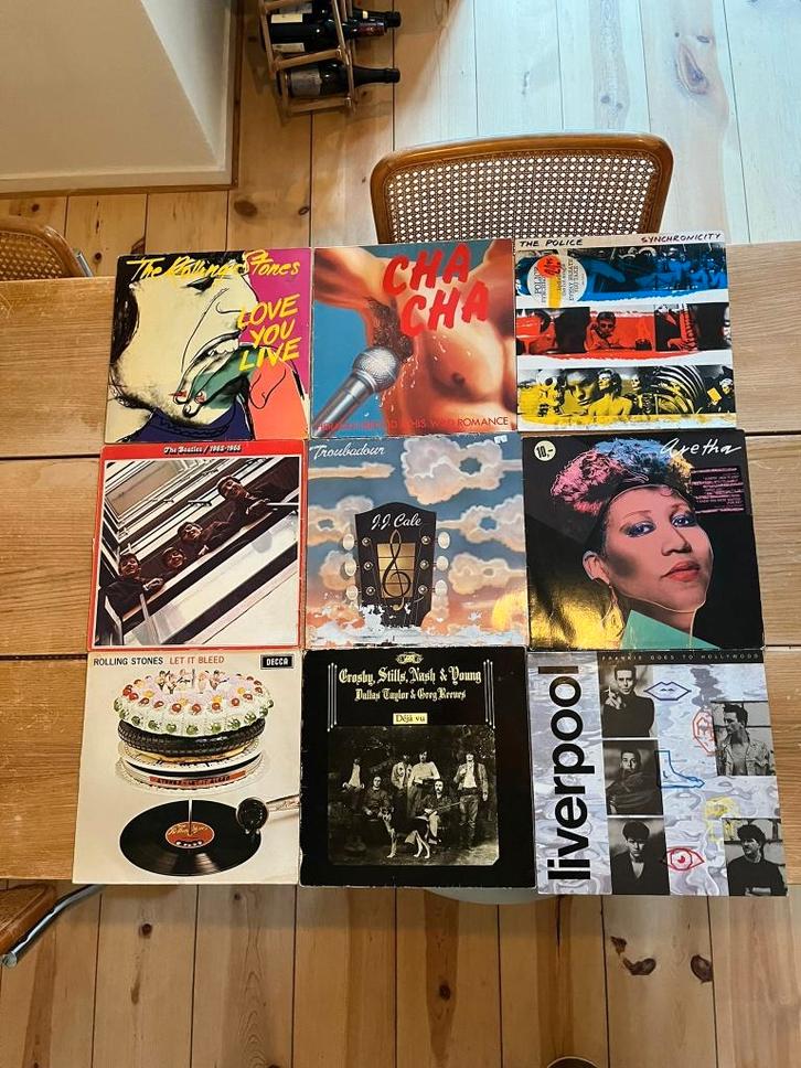 Stapeltje vintage vinyl Lp jaren 60 70 80 Stones Beatles, Cd's en Dvd's, Vinyl | Pop, Gebruikt, 1960 tot 1980, Overige formaten