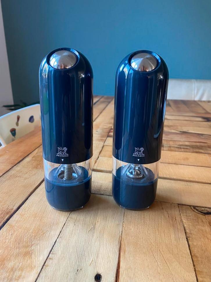 Peugeot Elektrische Peper- en Zoutmolen, Huis en Inrichting, Keuken | Keukenbenodigdheden, Gebruikt, Ophalen of Verzenden