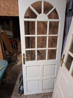 Massieve Woonkamerdeuren met Glas, Doe-het-zelf en Verbouw, Deuren en Horren, Gebruikt, 80 tot 100 cm, Binnendeur, Ophalen of Verzenden