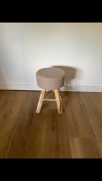 Krukje beige/hout, Huis en Inrichting, Krukjes, Ophalen, Zo goed als nieuw, Hout