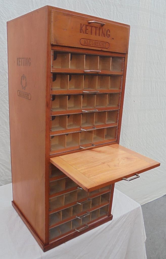 fourniturenkast garenkastje winkelkast ladekast, Antiek en Kunst, Verzenden