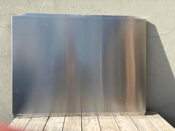 Rvs achterwand 90 cm breed voor kookplaat. beschikbaar voor biedingen