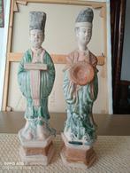 2 Chinese terracotta beelden uit de Ming periode, Ophalen of Verzenden