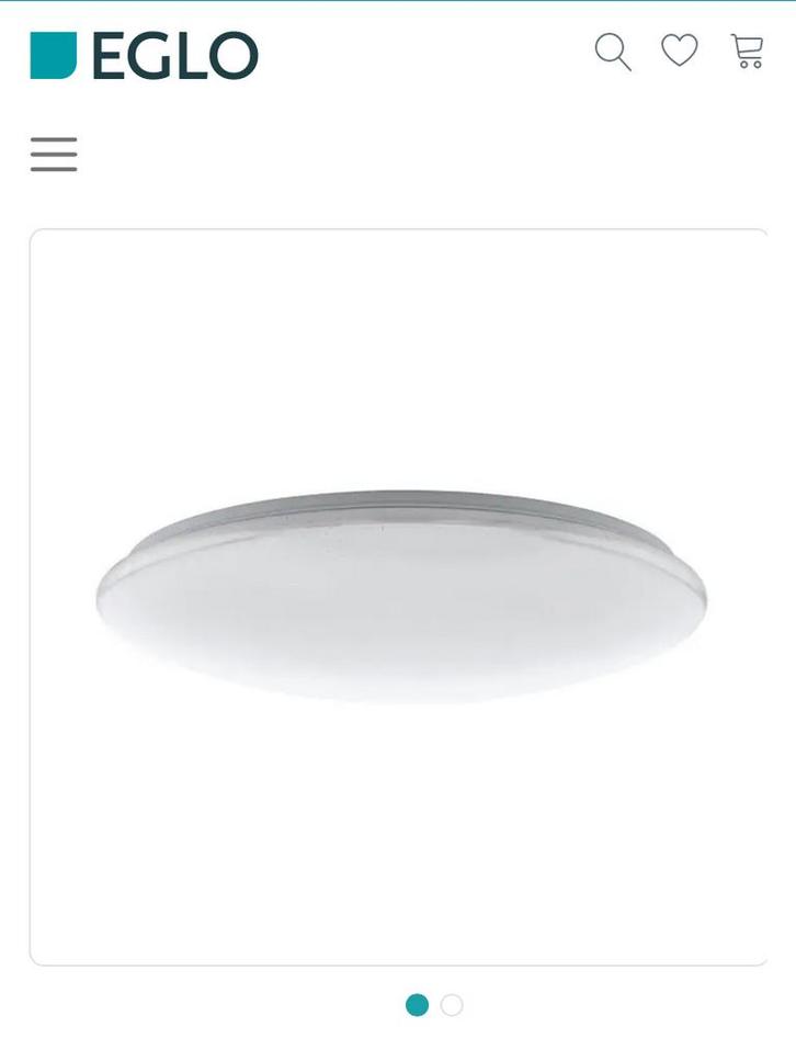 2 Nieuwe Eglo Plafondlampen Wit, Huis en Inrichting, Lampen | Plafondlampen, Nieuw, Kunststof, Ophalen