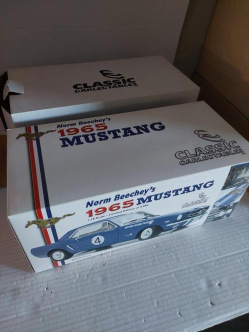 Mustang 1965 Norm Beechey, Hobby en Vrije tijd, Modelauto's | 1:18, Zo goed als nieuw, Auto, Overige merken, Ophalen
