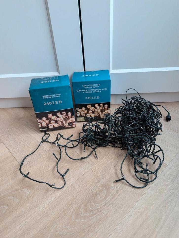 2 dozen kerstverlichting kerstlampjes, Diversen, Kerst, Zo goed als nieuw, Ophalen of Verzenden