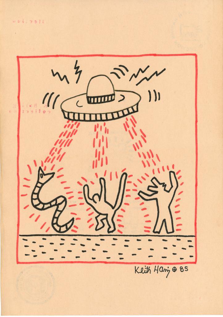 Keith Haring Artwork, Antiek en Kunst, Kunst | Designobjecten, Ophalen of Verzenden