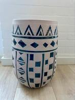 J-Line vaas Karam zwart/naturel H37,5xB/D24,5 cm, Rond, Binnen, Zo goed als nieuw, Minder dan 40 cm