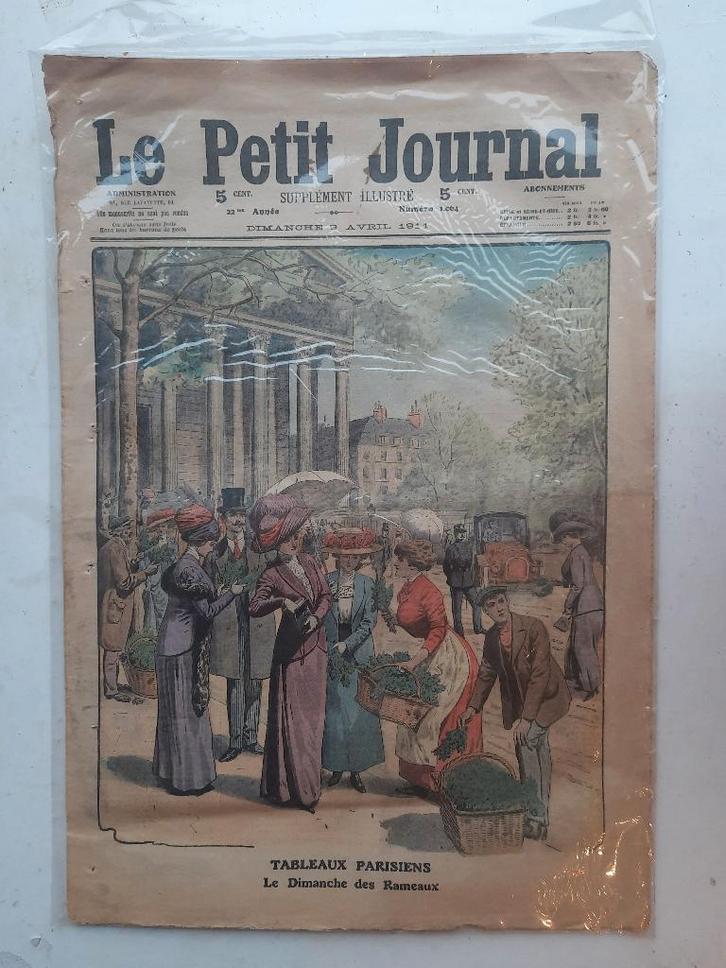 Le Petit Journal 1911 - Prachtige blad, Boeken, Tijdschriften en Kranten, Gelezen, Krant, Ophalen of Verzenden