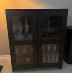 Ikea BRIMNES vitrinekast, Huis en Inrichting, Ophalen, Met plank(en), Eikenhout, 50 tot 100 cm