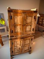 Vintage Houten Kast Teak India -  Indian Teak Wooden Cabinet, Ophalen