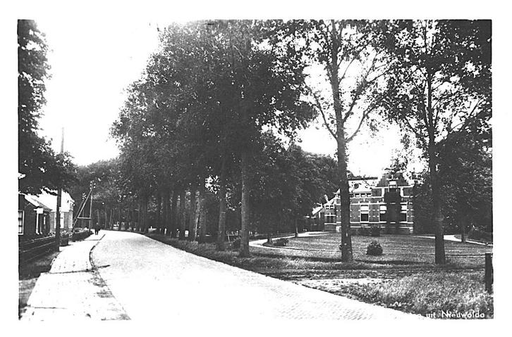 959597 Nieuwolda Groningen 1948 Postzegel afgeweek, Verzamelen, Ansichtkaarten | Nederland, Gelopen, Groningen, 1940 tot 1960