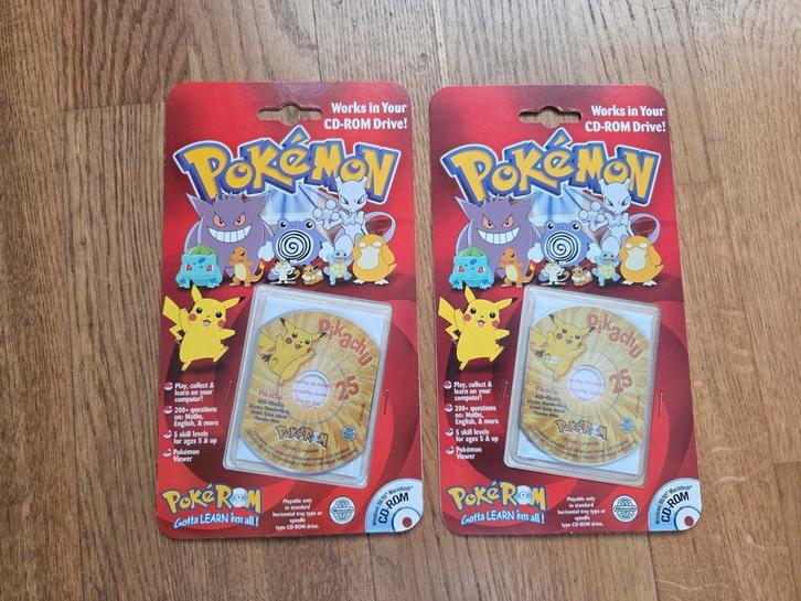 PokéRom (Pokémon CD-ROM) Pikachu uit 2000, Hobby en Vrije tijd, Verzamelkaartspellen | Pokémon, Nieuw, Overige typen, Ophalen of Verzenden