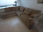 Weinig gebruikte lichtbruine hoekbank. 315cm x 245cm, Ophalen, Hoekbank, 300 cm of meer, Zo goed als nieuw