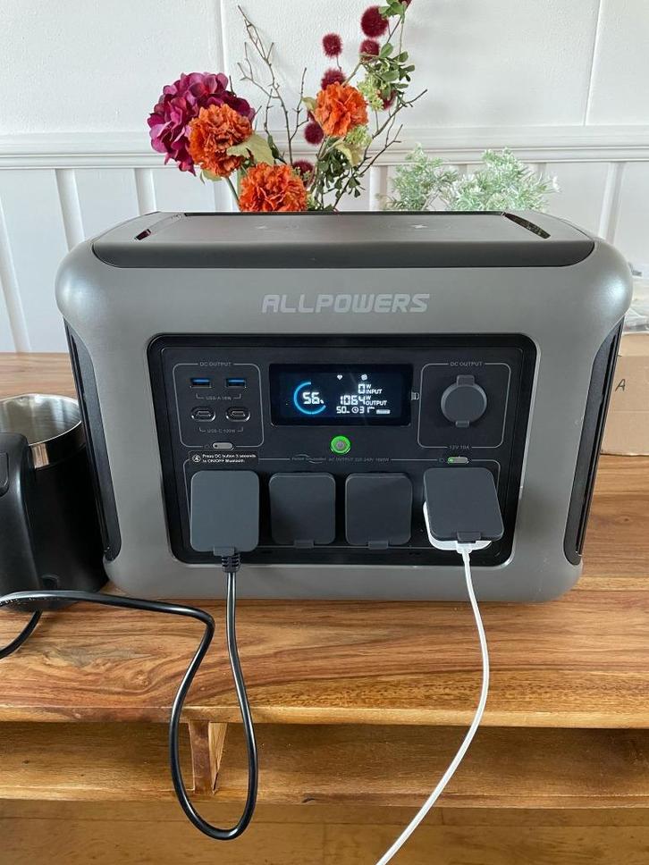 ALLPOWERS 1800W Powerstation 1152Wh Thuisbatterij OFFGRID, Caravans en Kamperen, Kampeeraccessoires, Nieuw, Ophalen of Verzenden