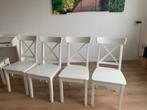 Ikea ingolf stoelen, Ophalen, Gebruikt, Wit, Vier