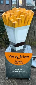 Stoep reclame frietzak, Ophalen, Gebruikt, Reclamebord