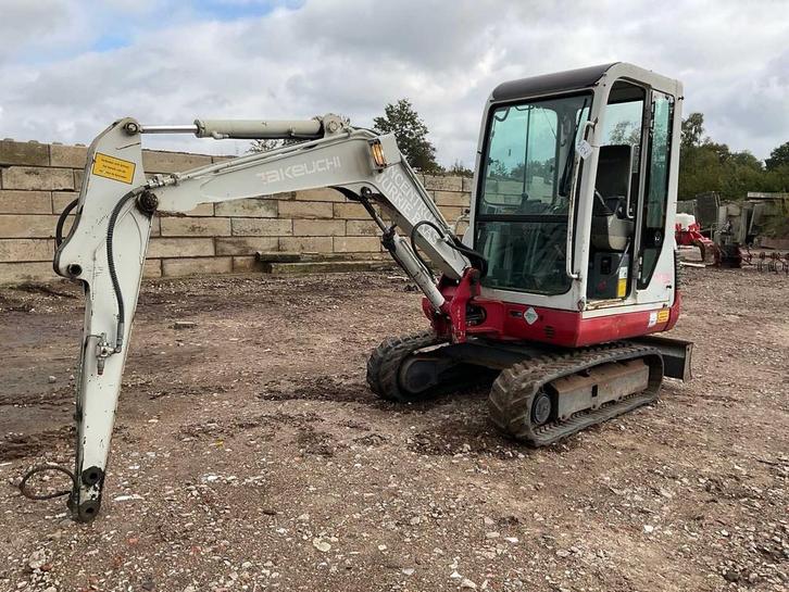 2008 Takeuchi TB125 Minigraafmachine, Zakelijke goederen, Machines en Bouw | Kranen en Graafmachines, Graafmachine