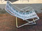 vintage ligstoel, Tuin en Terras, Tuinstoelen, Ophalen, Zo goed als nieuw, Metaal, Inklapbaar