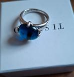Ti Sento ring maat 56 blauw Flowerbud nieuwstaat, Sieraden, Tassen en Uiterlijk, Ringen, Blauw, Ophalen of Verzenden, Zo goed als nieuw