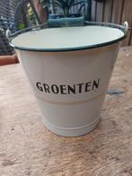 Emmer met groene letters Groenten, Antiek en Kunst, Ophalen of Verzenden
