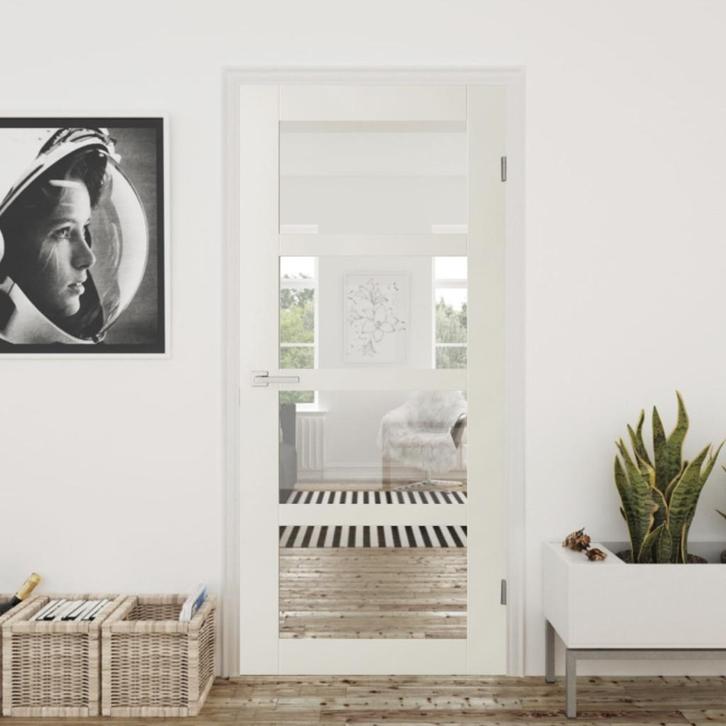 Austria binnendeur met voorgemonteerd glas in stomp en opdek, Doe-het-zelf en Verbouw, Deuren en Horren, Nieuw, Binnendeur, 200 tot 215 cm