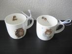 2 Royal Worcester mokken, Nieuw, Ophalen of Verzenden, Overige stijlen, Kop(pen) en/of Schotel(s)