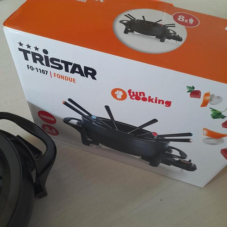 Elektrisch Fonduestel - 8 Personen, Witgoed en Apparatuur, Fonduesets, Gebruikt, Fondueset, Elektrisch, Ophalen