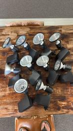 10 spots voor spanning rail Lival armatuur CDMT voor €100!, Huis en Inrichting, Lampen | Spots, Ophalen, Halogeen, Kunststof, Zo goed als nieuw