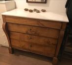 Antieke Kersenhouten Commode met Marmeren Blad, Ophalen