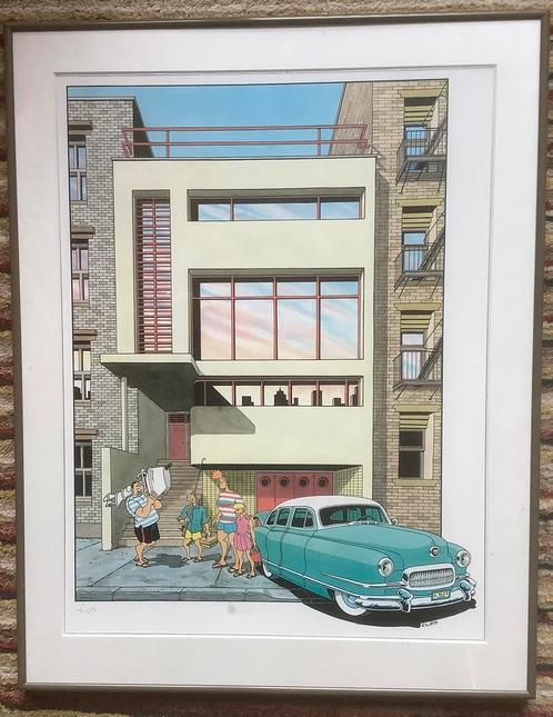 Filips, Philippe Huline, pop-art, comic, zeefdruk, Gehring, Antiek en Kunst, Kunst | Schilderijen | Modern, Ophalen of Verzenden
