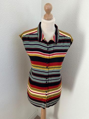 King Louie maat 42 gestreepte linnen blouse 2148 beschikbaar voor biedingen