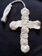 Brocante "boekenlegger,"kruis" +kwastje ,gehaakt,kantklos?, Ophalen of Verzenden
