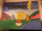 Pokemon Schilderij - Handgeschilderd, Verzenden, Nieuw, Doek