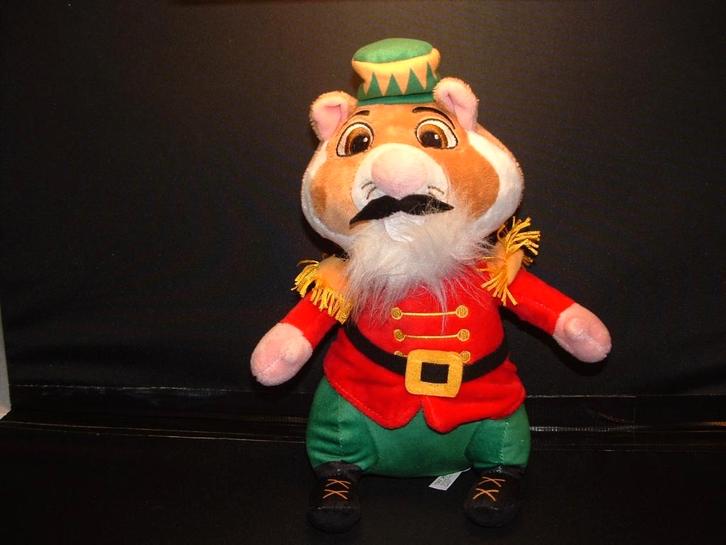 ALBERT HEIJN AH HAMSTER KERST VELOURS BRUIN/WIT MET, Kinderen en Baby's, Speelgoed | Knuffels en Pluche, Nieuw, Overige typen