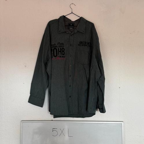 5XL Canda Overhemd Zwart-wit Raster Lange Mouwen, Kleding | Heren, Overhemden, Gedragen, Overige halswijdtes, Zwart, Ophalen of Verzenden