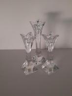 Nachtmann kristallen tulp-kandelaars . set van 3, Antiek en Kunst, Antiek | Glas en Kristal, Ophalen of Verzenden