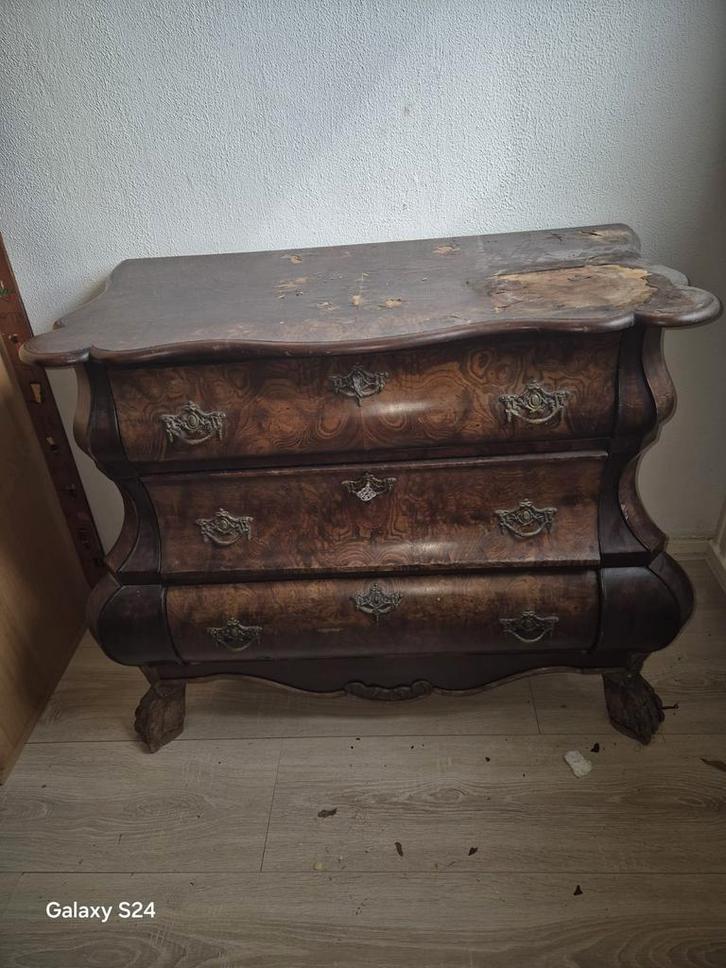 Antiek Buikkastje met 3 Lades, Antiek en Kunst, Antiek | Meubels | Kasten, Ophalen