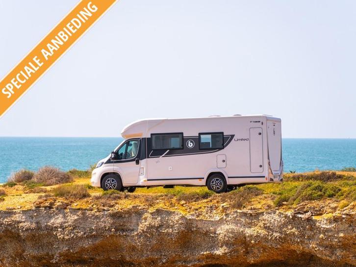 NU EENMALIGE BEURS SUPERSTUNT!! DIRECT LEVERBAAR, Caravans en Kamperen, Campers, tot en met 4, Half-integraal, Benimar, Diesel
