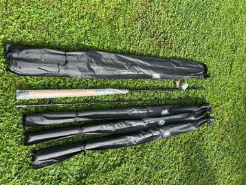 4x MEERVAL HENGEL NIEUW Black Cat Battle Cat H 3.05m 220g beschikbaar voor biedingen
