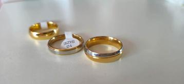 Gouden ringen - Maat 5-11 beschikbaar voor biedingen