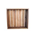 Wandrek - vierkant - walnoot - deco plateau, Huis en Inrichting, Ophalen of Verzenden, Nieuw