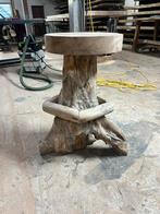 Barkrukken en statafels van teak!, 5 krukken of meer, Met voetsteun, 60 tot 90 cm, Nieuw